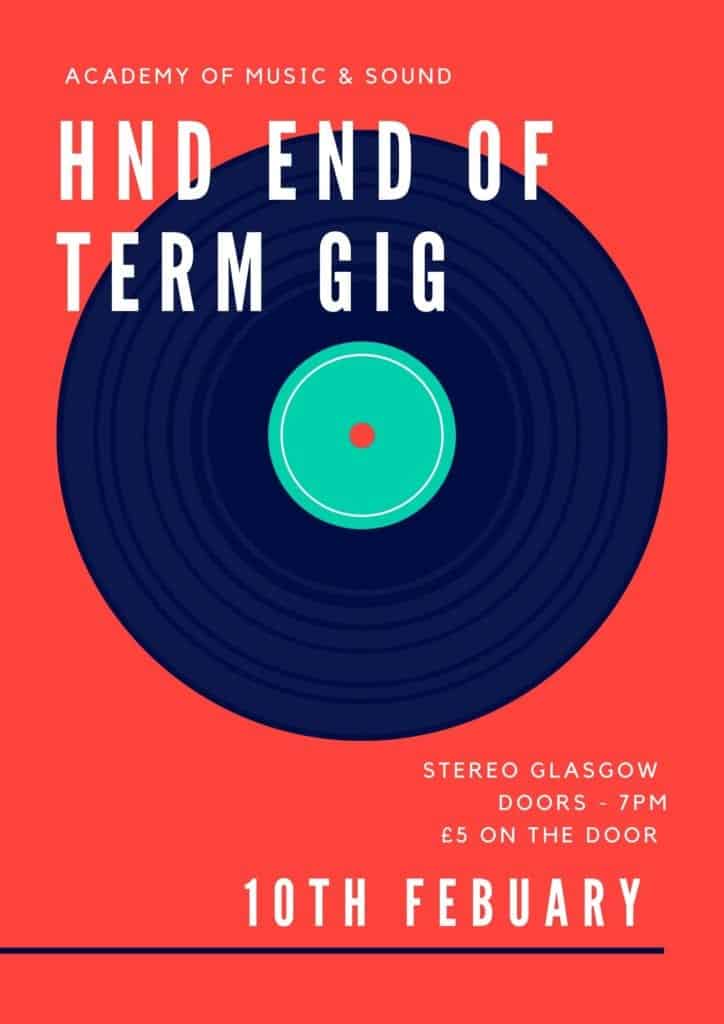 HND End of Term Gig (Glasgow)