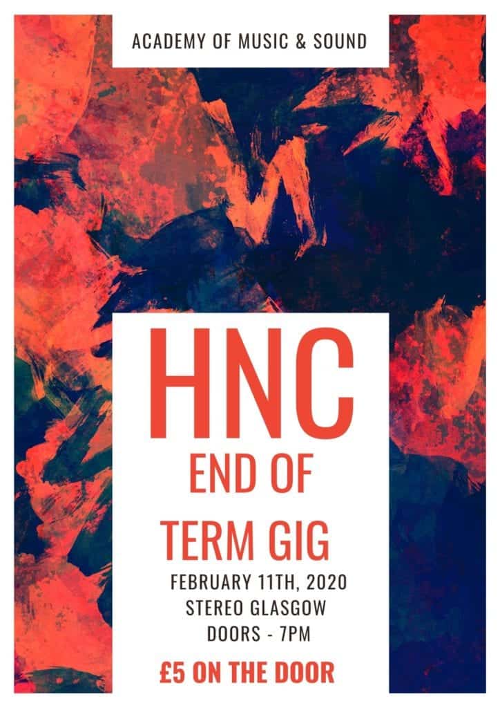 HNC End of Term Gig (Glasgow)
