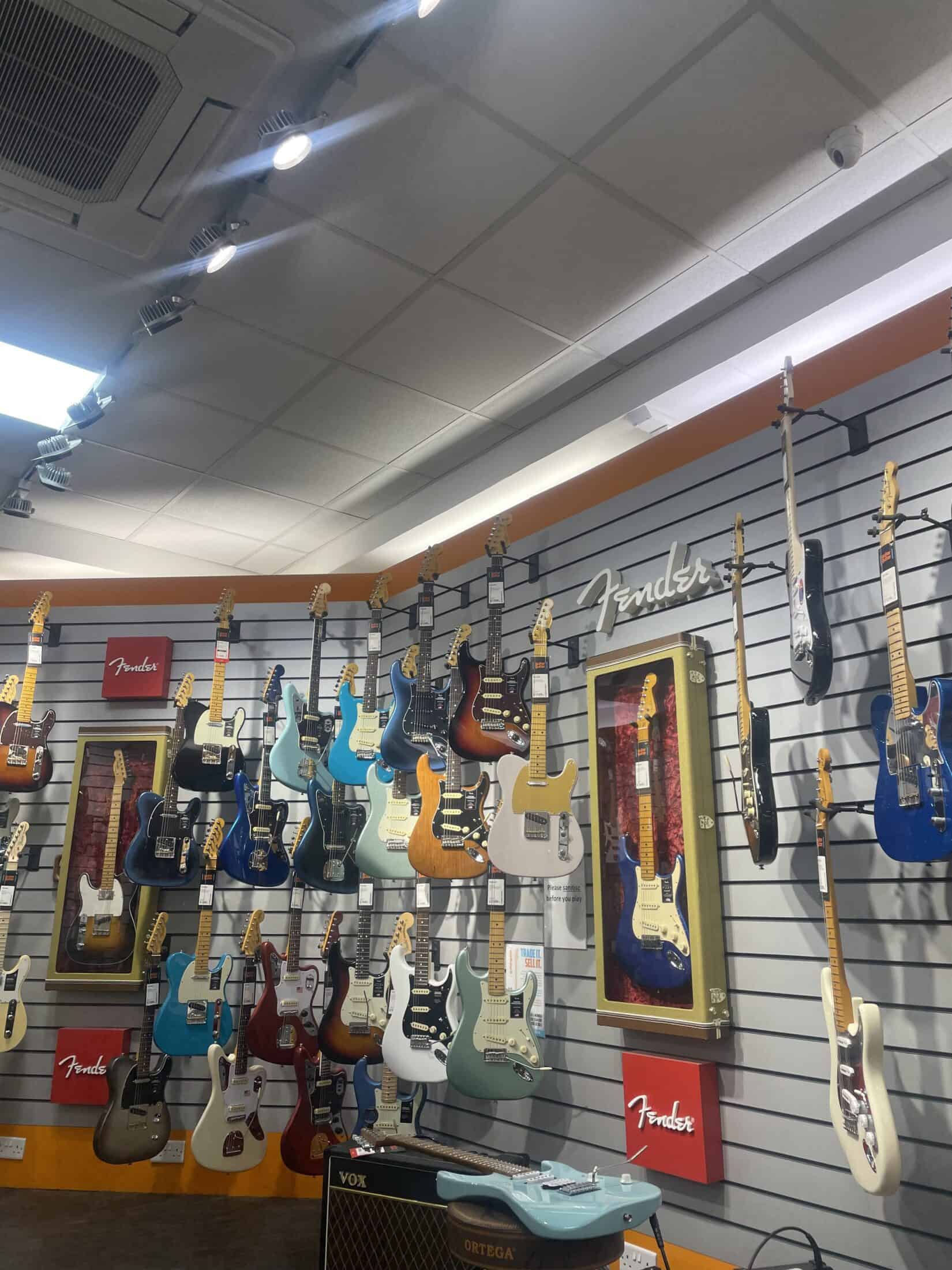 electric guitar store